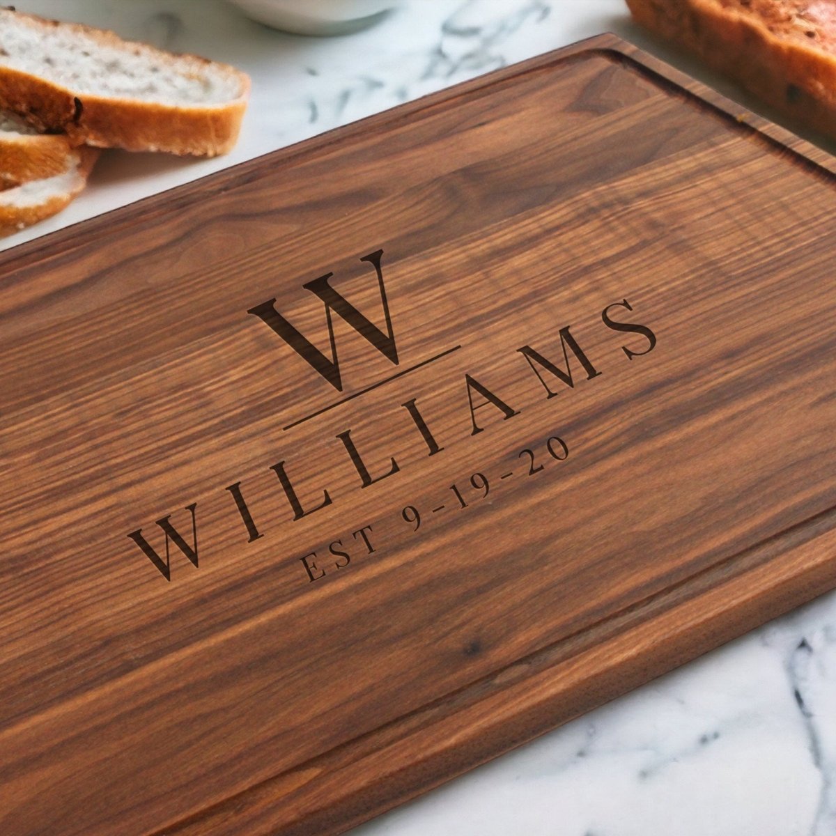 Extra Large Walnut Cutting Board, 24"x18" Charcuterie Serving Tray, Customizable Wedding Board, 100% Made in the USA, - Country Life Natural Foods