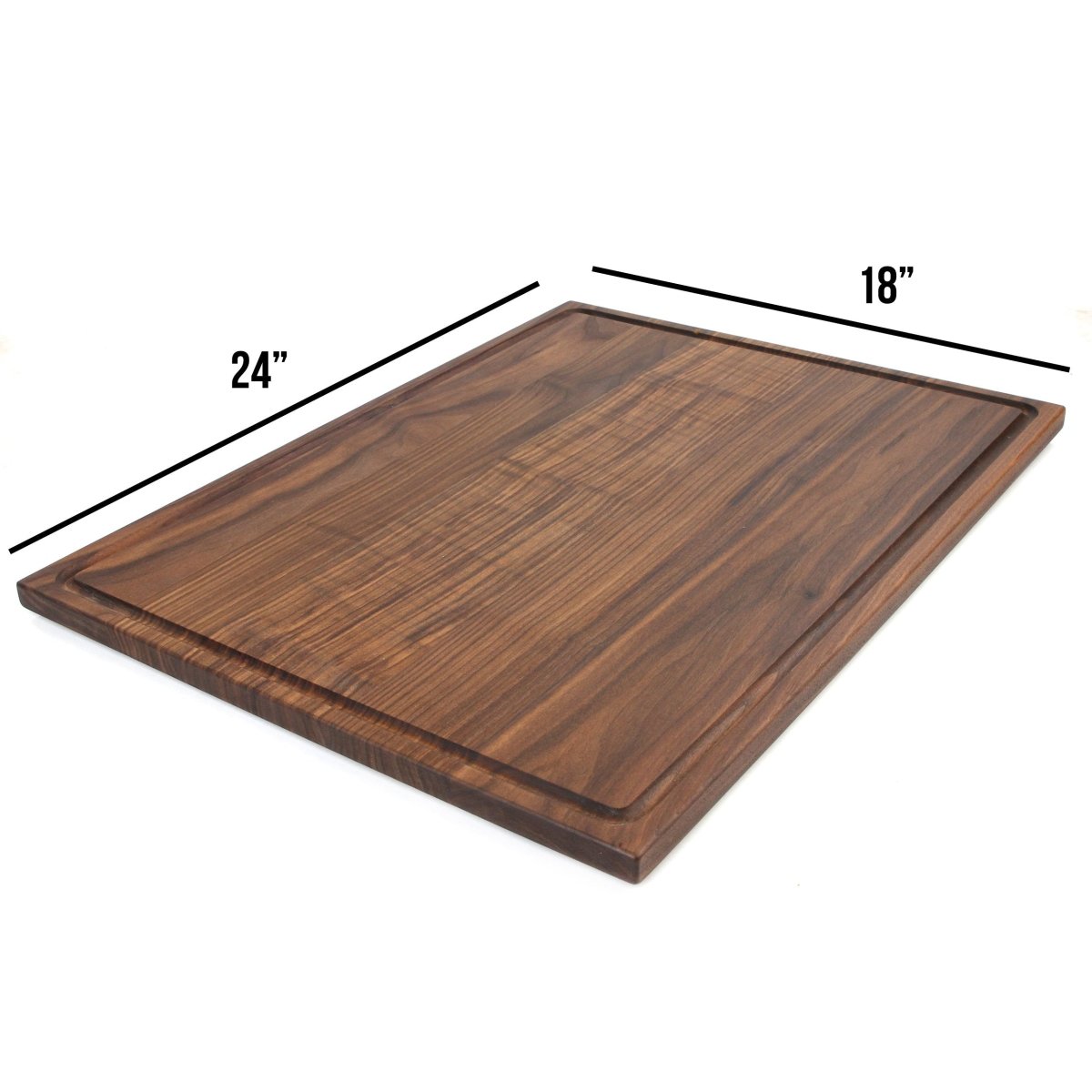 Extra Large Walnut Cutting Board 24" x 18", With Juice Groove, Father's Day Gift, Wedding Gift, Anniversary Gift, 100% Made in the USA, - Country Life Natural Foods
