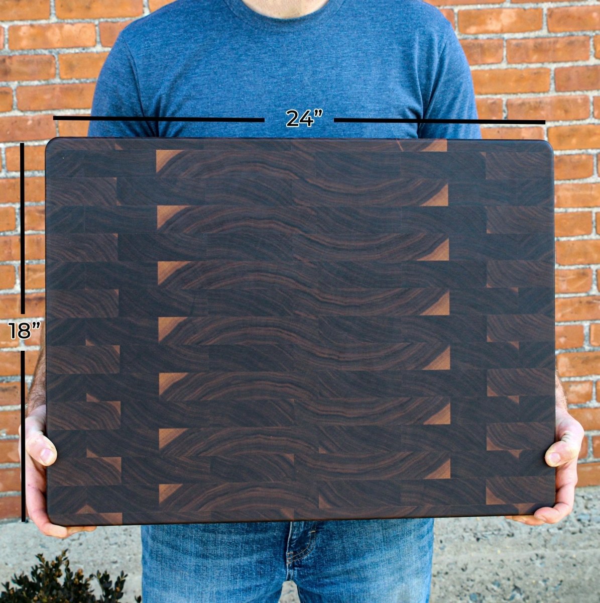 Wedding Gift, Extra Large End Grain Walnut Cutting Board, End Grain Butcher Block with Rubber Feet, Mother's Day, Anniversary Gift, USA Made, - Country Life Natural Foods