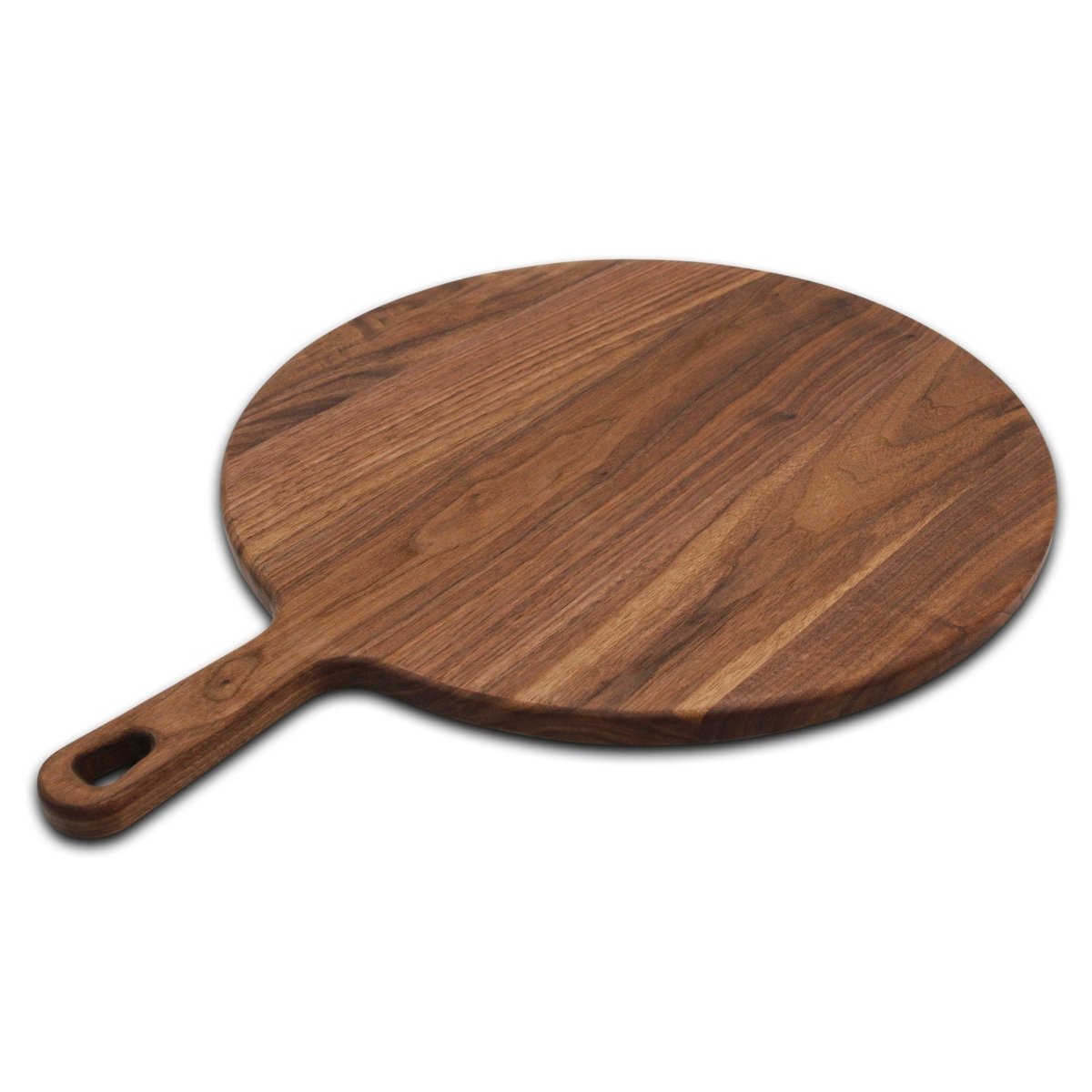 XL Walnut Paddle Cutting Board With Handle, Round Charcuterie Board, Wedding Gift, Charcuterie Board With Handle, 100% Handmade in the USA, - Country Life Natural Foods