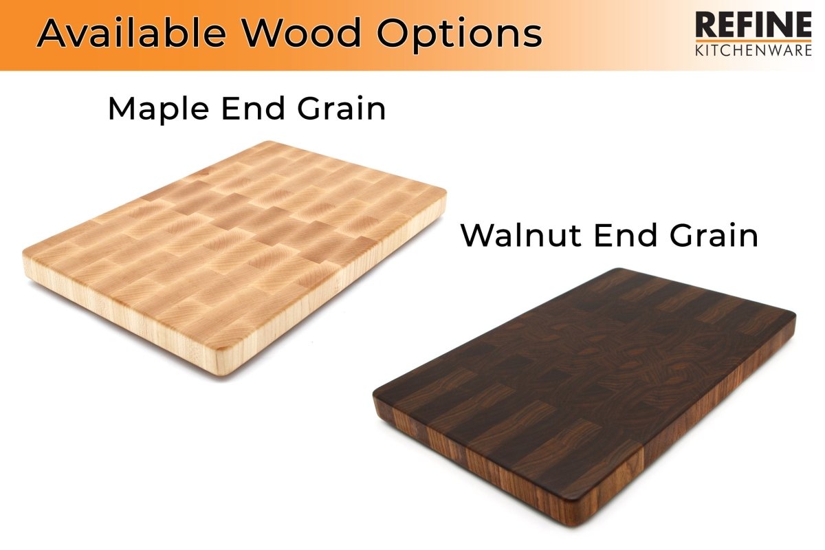 Large End Grain Walnut Cutting Board with Juice Groove, Butcher Block with Rubber Feet, Up to 2” Thick, Wedding Gift, Gift for Dad, USA Made, - Country Life Natural Foods