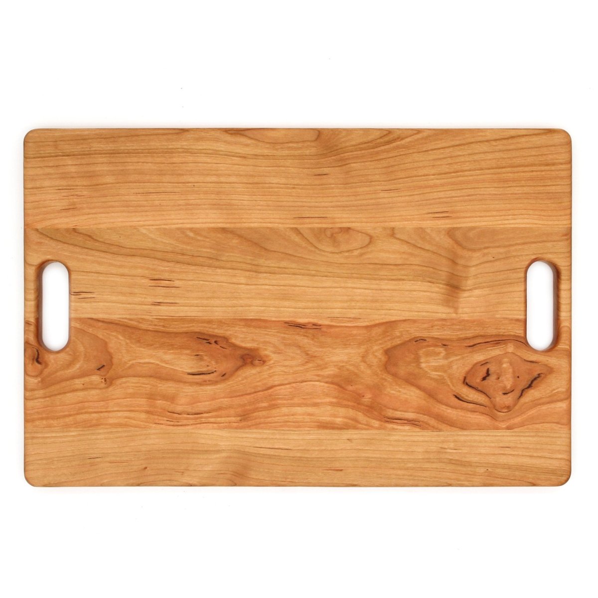 Large Cherry Wood Cutting Board With Juice Groove and Handles 18 x 12 Inches, Cherry Charcuterie Board, Cherry Cheese Board, 100% USA Made, - Country Life Natural Foods