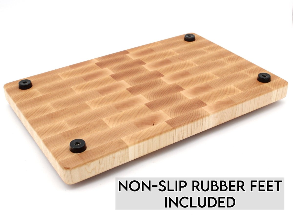 XXL Maple Butcher Block Cutting Board, 24"x18" Maple End Grain Cutting Board, Up to 2” Thick, Wedding Gift, Anniversary Gift, USA Made, - Country Life Natural Foods