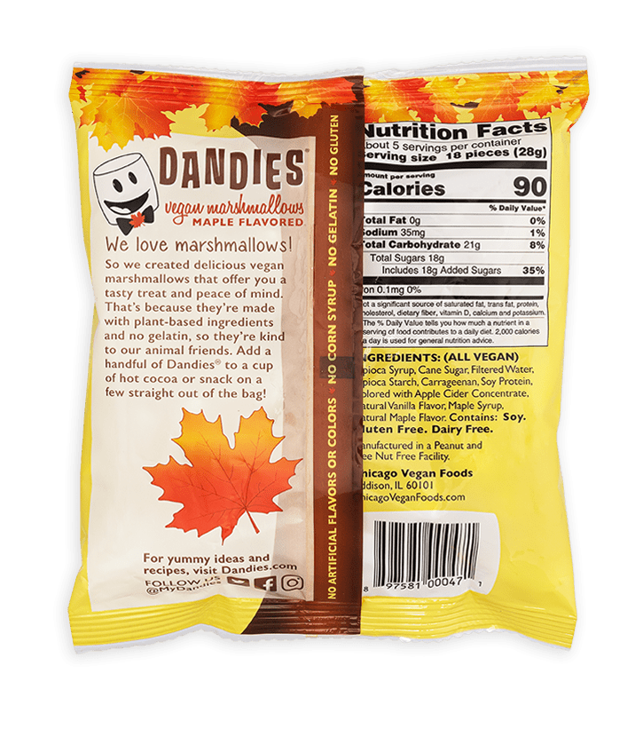 Marshmallows, Dandies, Vegan, Maple (Mini) (2-Pack) - Country Life Natural Foods