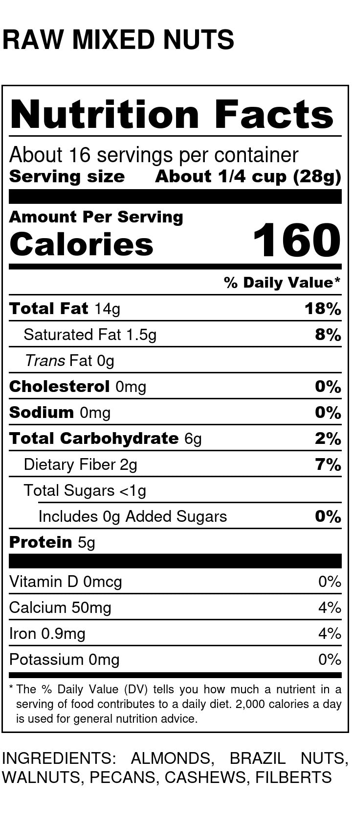 Mixed Nuts Deluxe, Raw - Country Life Natural Foods