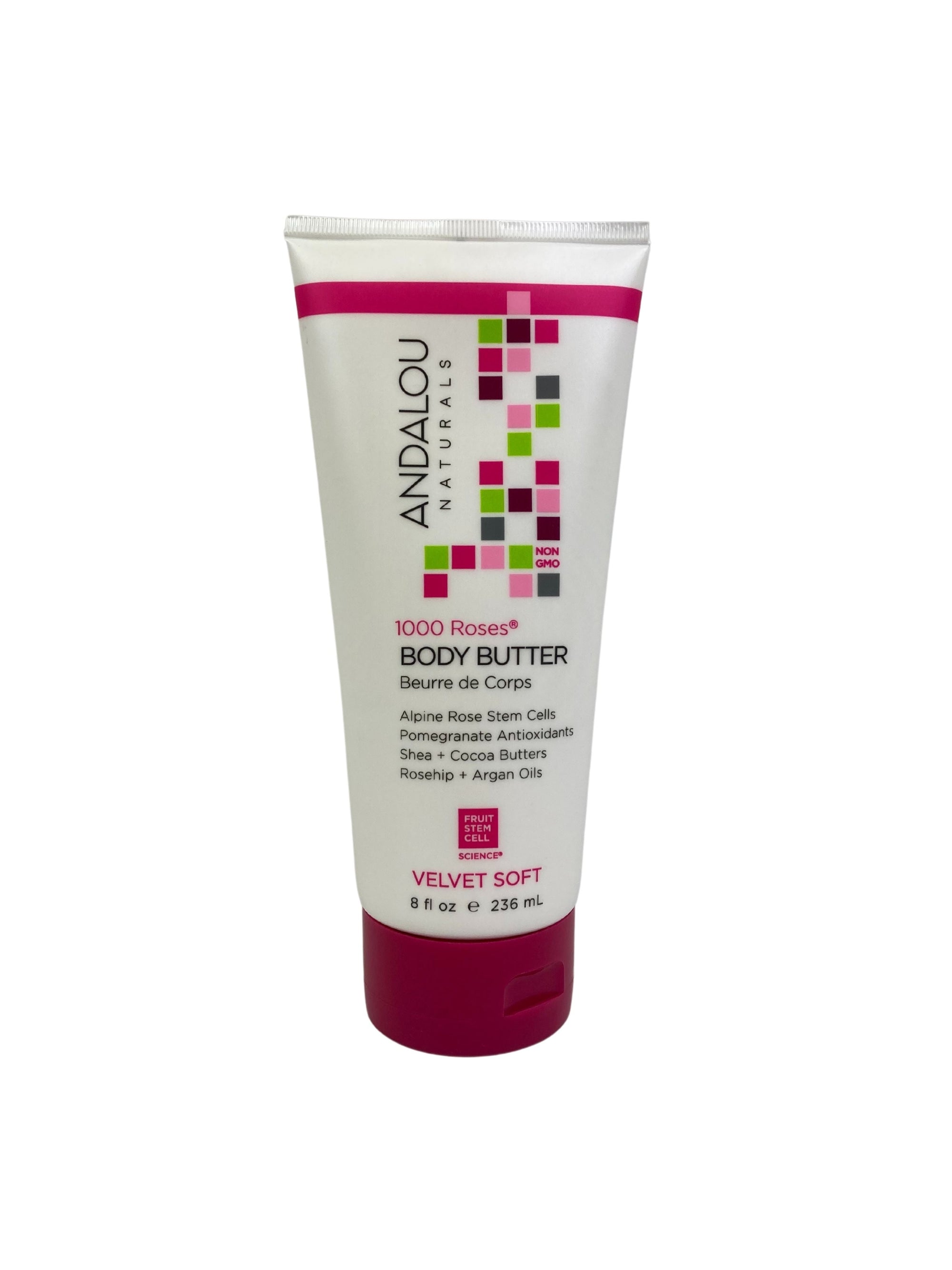 Body Butter, 1000 Roses, 8oz, Andalou Naturals, Lotions Moisturizers & Oils - Country Life Natural Foods
