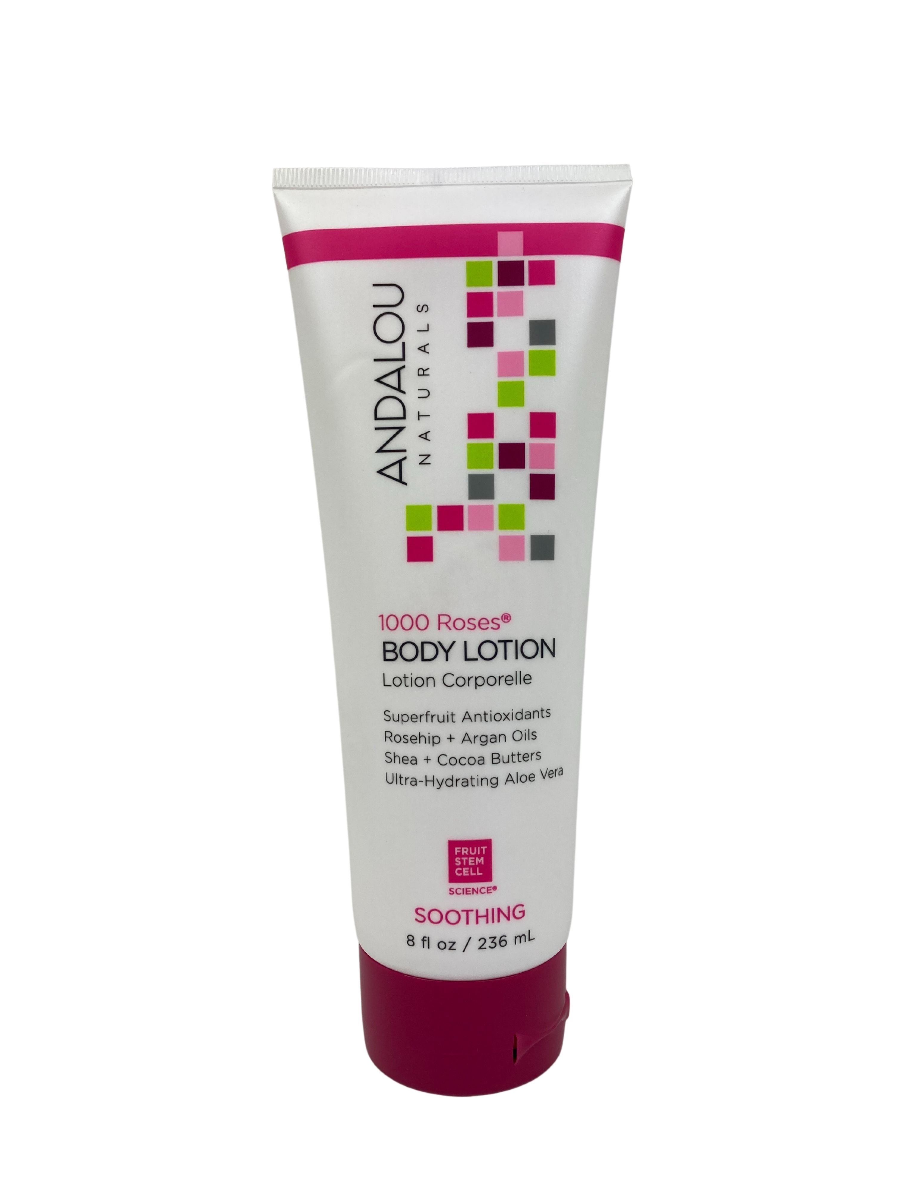 Body Lotion, 1000 Roses, 8oz, Andalou Naturals, Lotions Moisturizers & Oils - Country Life Natural Foods