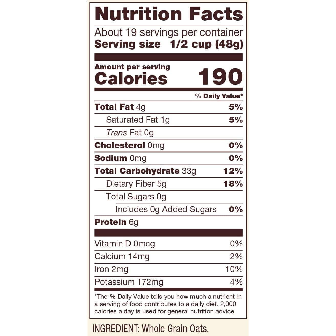 Oats, Regular Rolled, Gluten-Free, Organic, Bob's Red Mill, Oats - Country Life Natural Foods