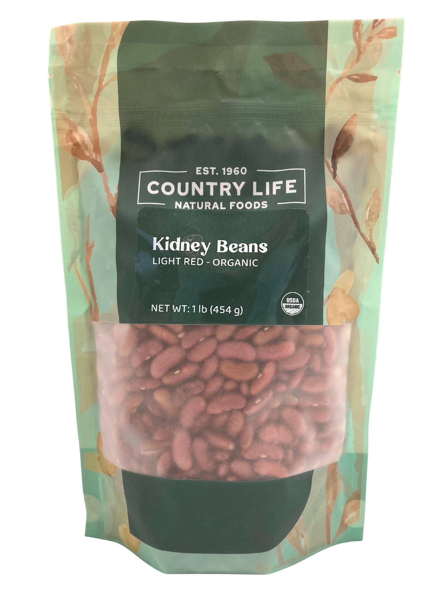 Kidney Beans, Light Red, Organic - Country Life Natural Foods