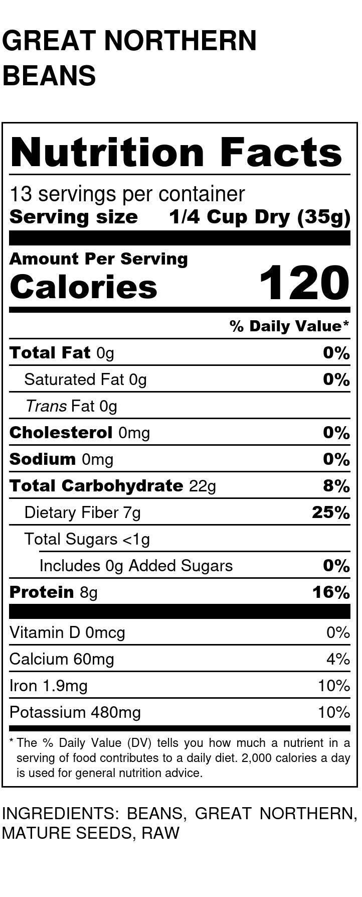 Great Northern Beans, Organic - Country Life Natural Foods