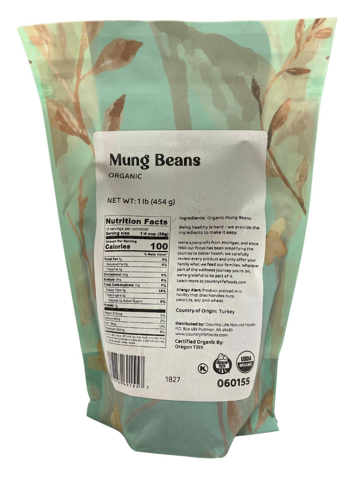 Mung Beans, Organic, Beans - Country Life Natural Foods