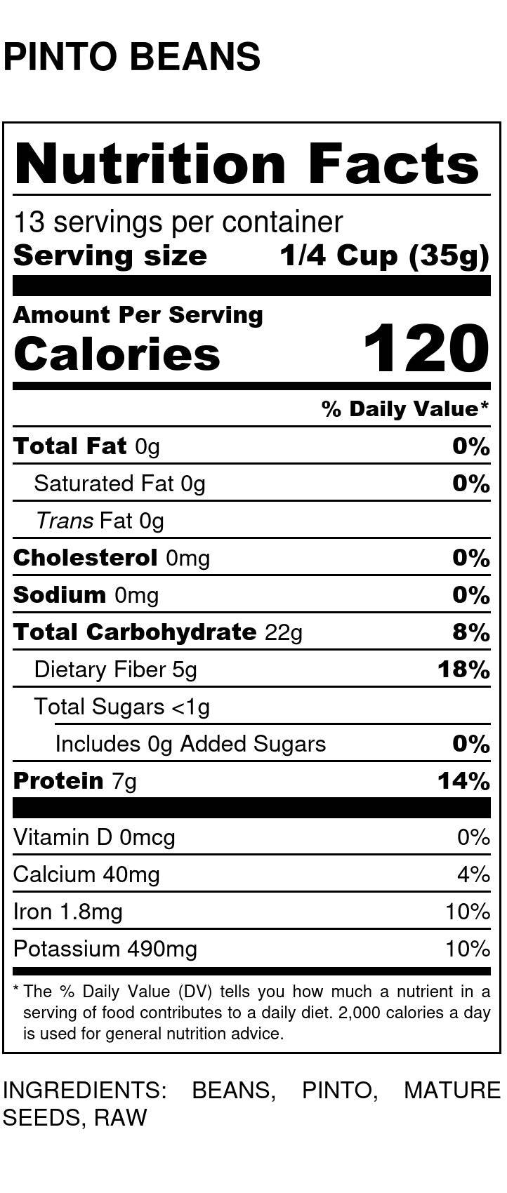 Pinto Beans - Country Life Natural Foods