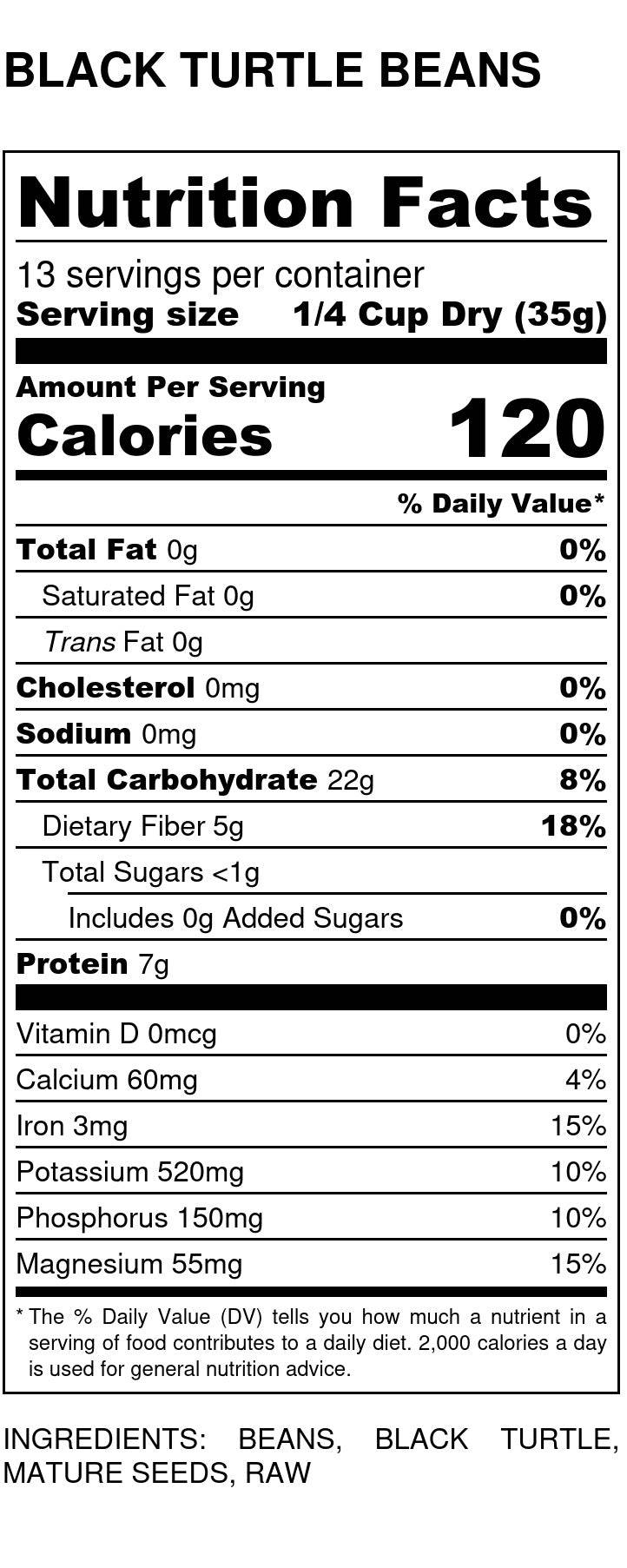 Black Turtle Beans - Country Life Natural Foods