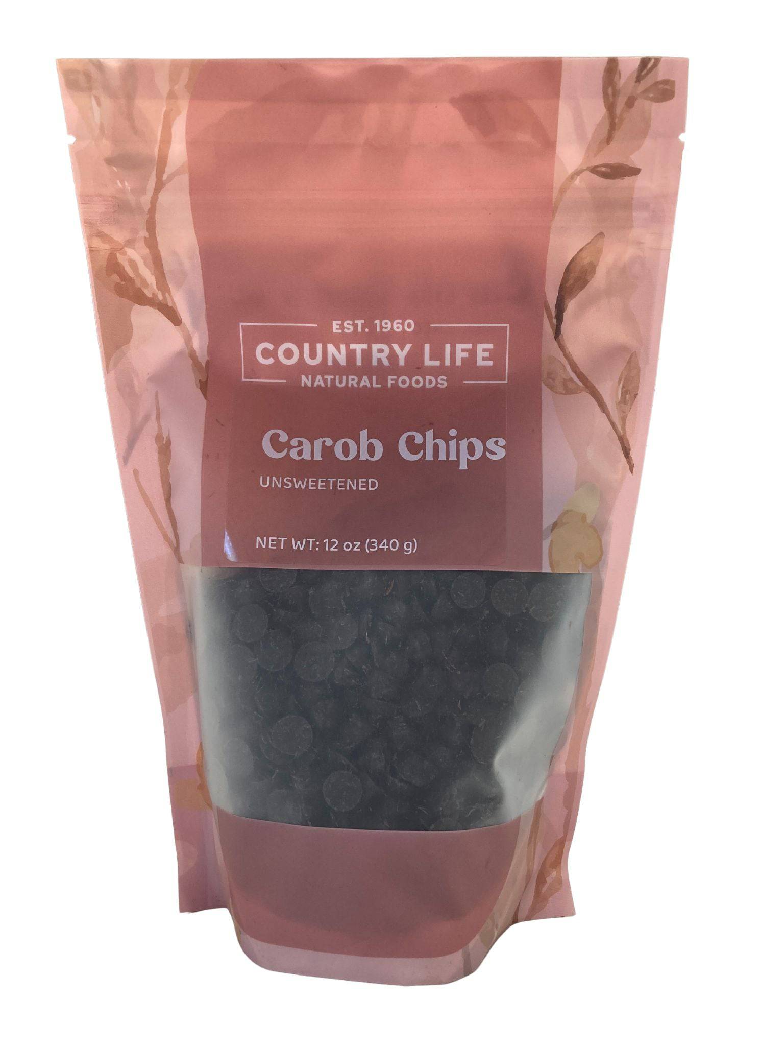 Carob Chips, Unsweetened, Carob - Country Life Natural Foods