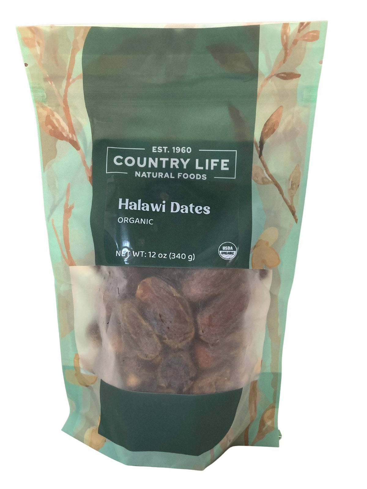 Dates, Halawi, Whole, Organic, Dried Fruit - Country Life Natural Foods