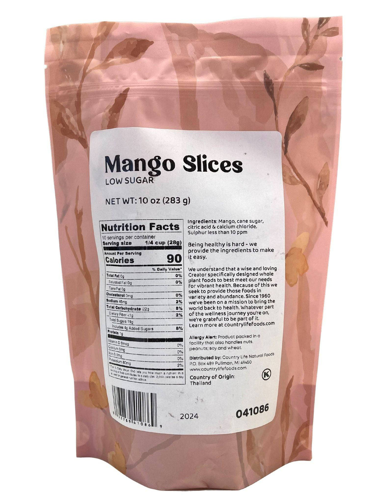 Mango Slices, Low Sugar, Dried Fruit - Country Life Natural Foods
