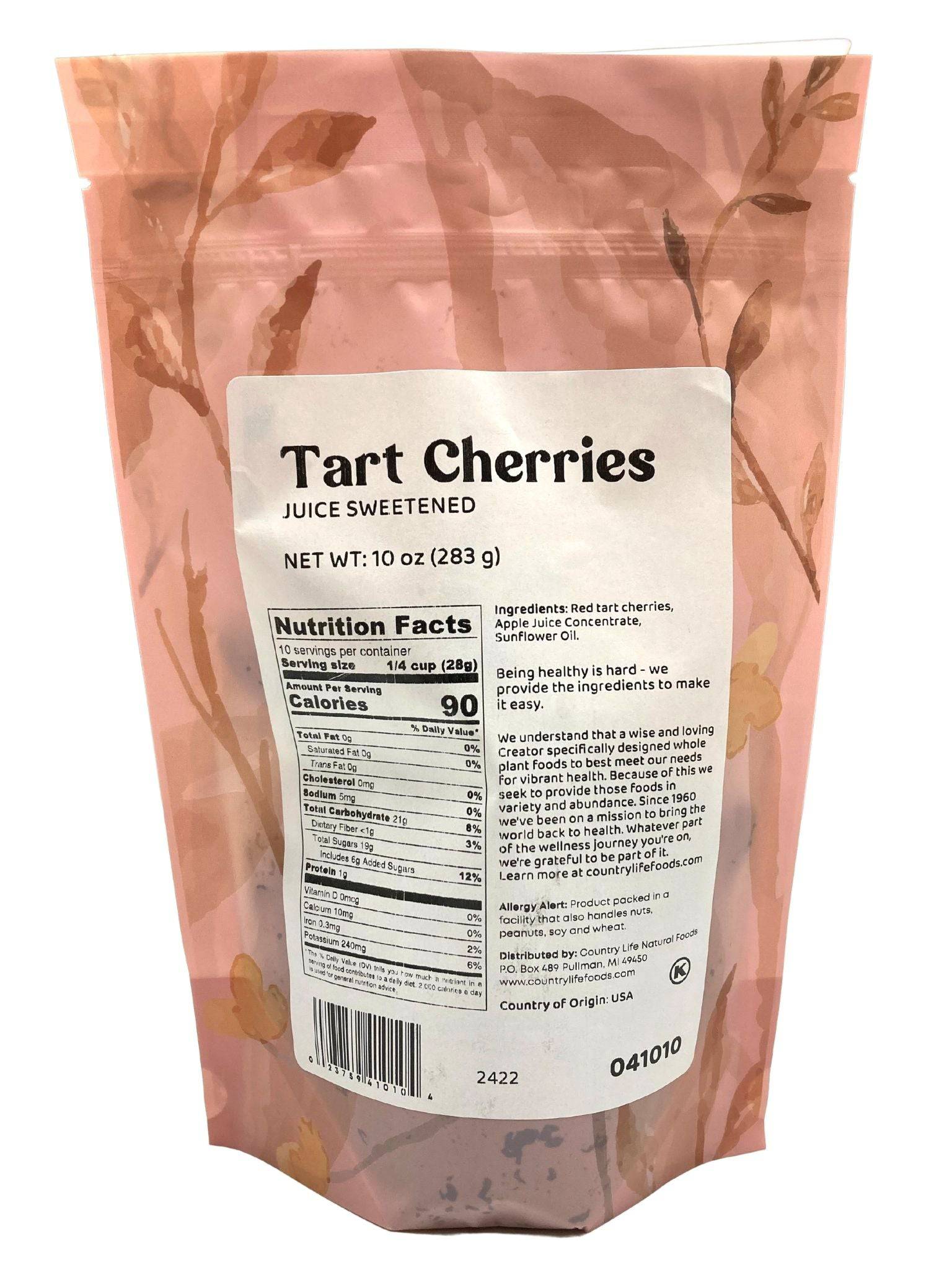 Cherries, Tart, Juice Sweetened - Country Life Natural Foods