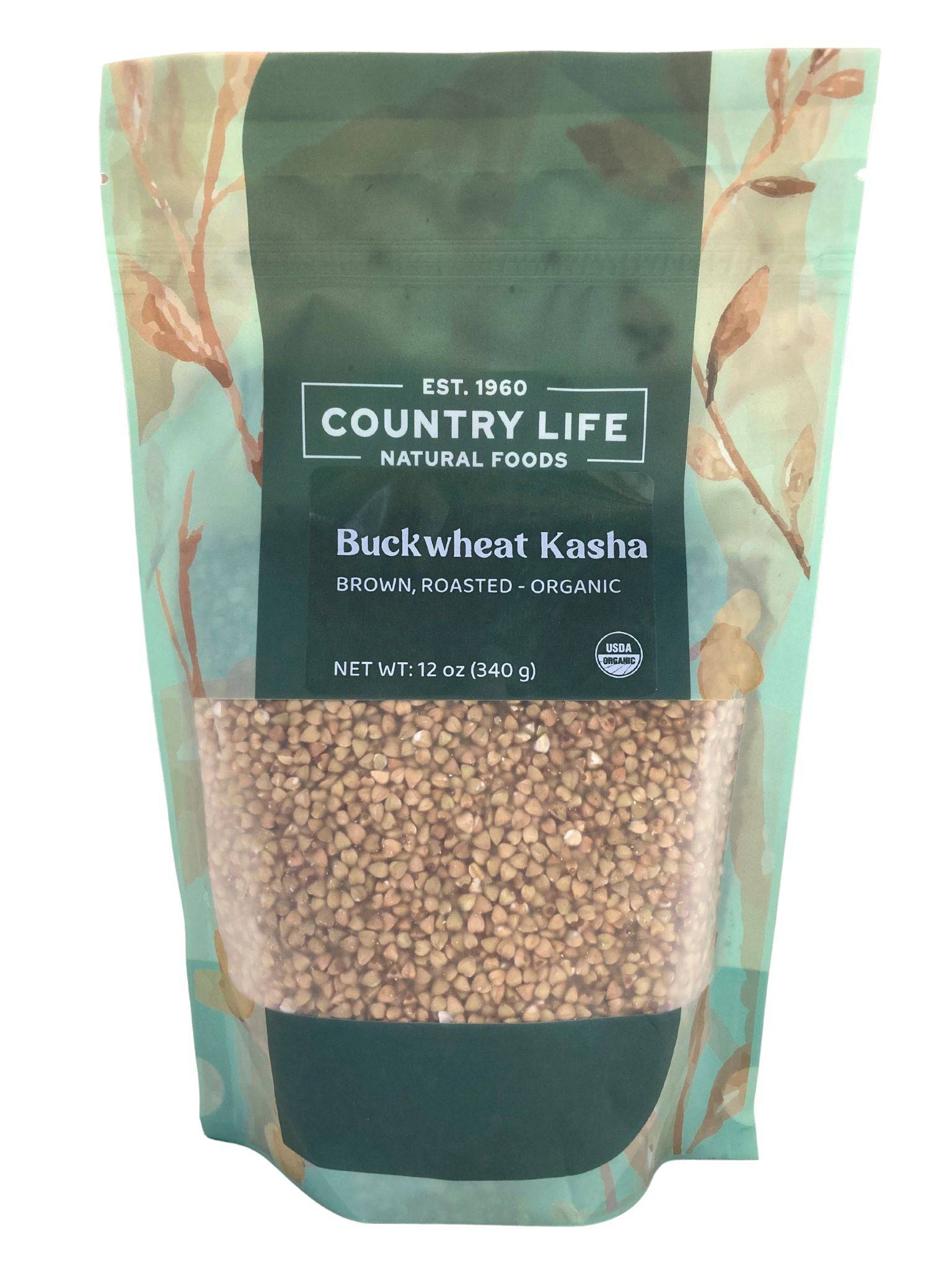 Buckwheat, Kasha, Brown Roasted, Organic, Grains - Country Life Natural Foods