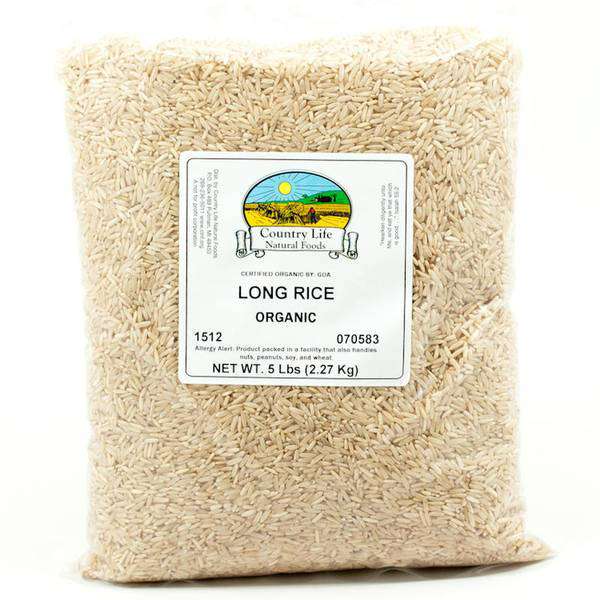 Long Rice, Brown, Organic, Rice - Country Life Natural Foods