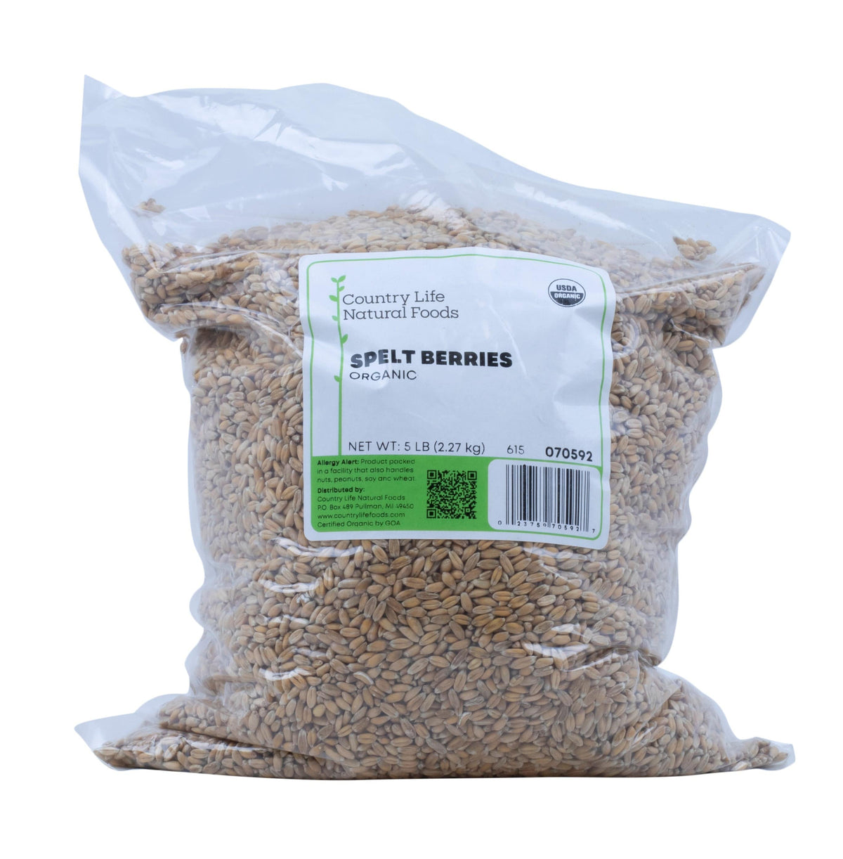 Spelt Berries, Organic - Country Life Natural Foods