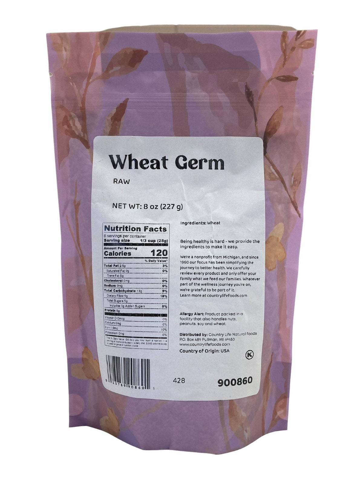 Wheat Germ, Raw, Grains - Country Life Natural Foods