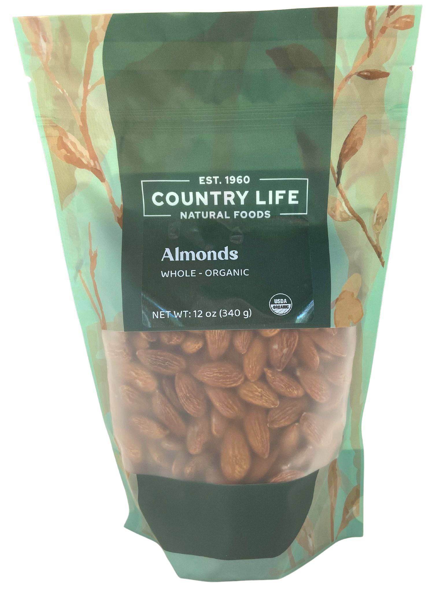 Almonds, Whole, Organic (Raw) - Country Life Natural Foods