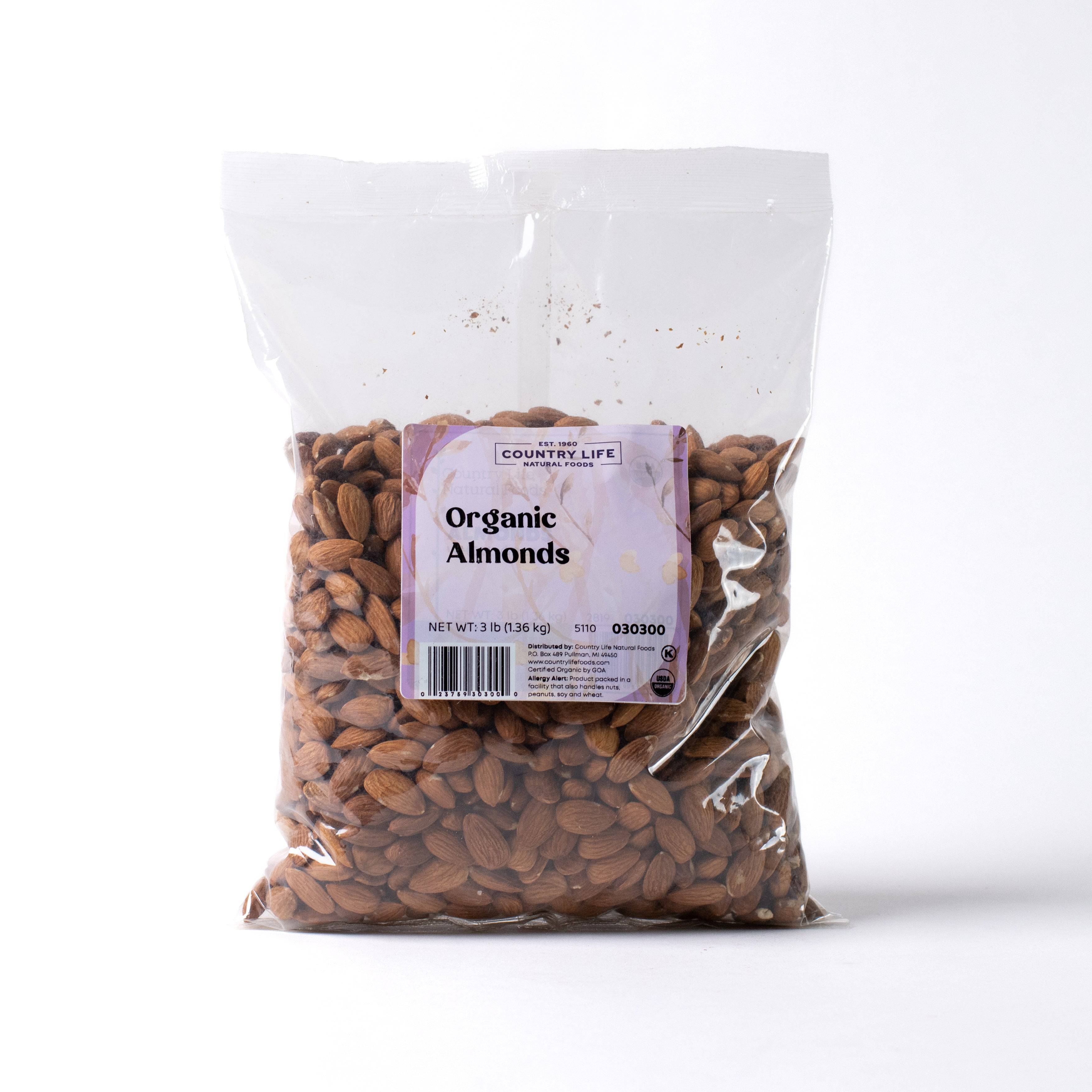 Almonds, Whole, Organic (Raw) - Country Life Natural Foods