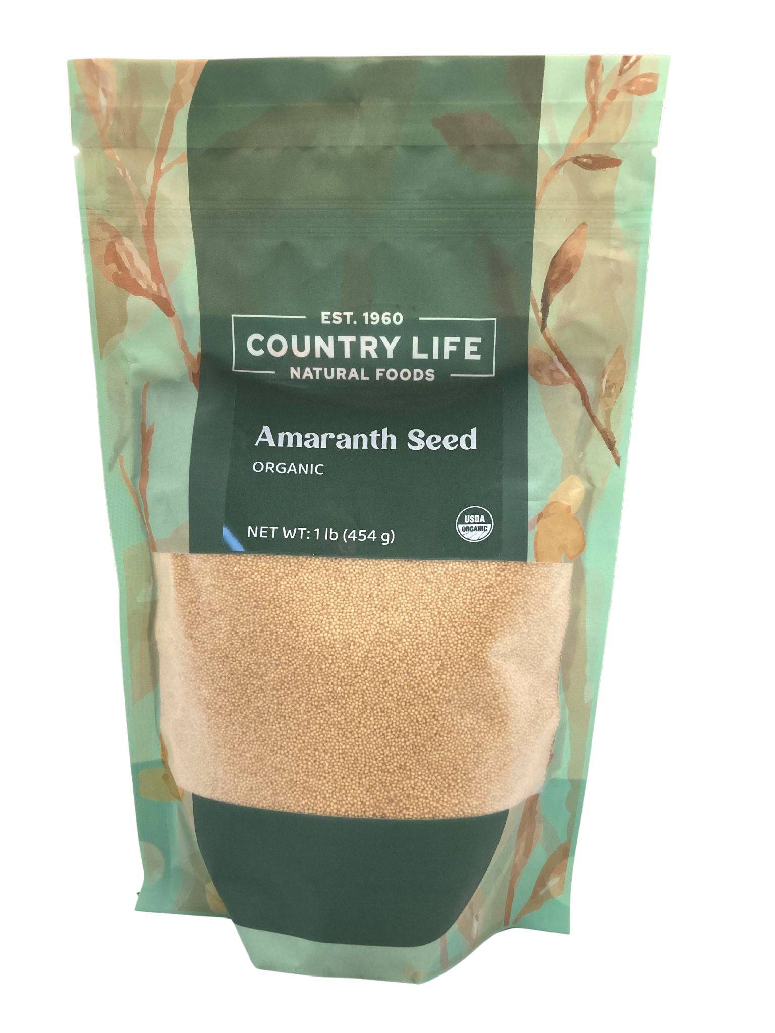 Amaranth Seed, Organic, Seeds - Country Life Natural Foods