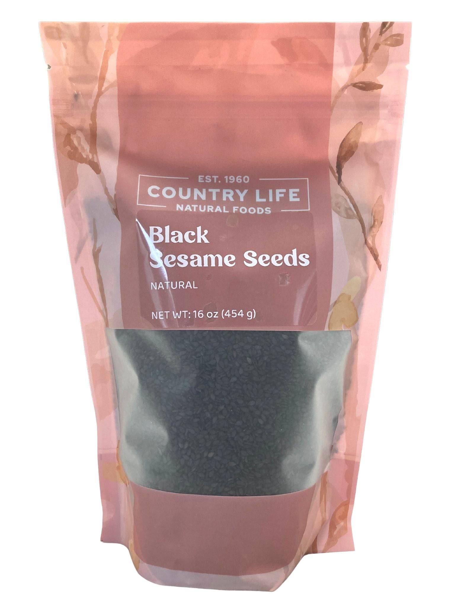 Sesame Seeds, Black, Natural, Seeds - Country Life Natural Foods