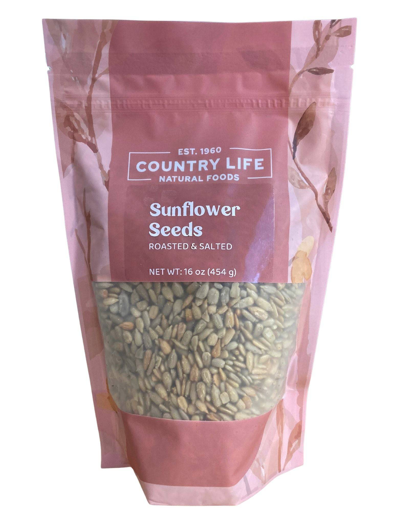 Sunflower Seeds, Roasted, Salted, Seeds - Country Life Natural Foods