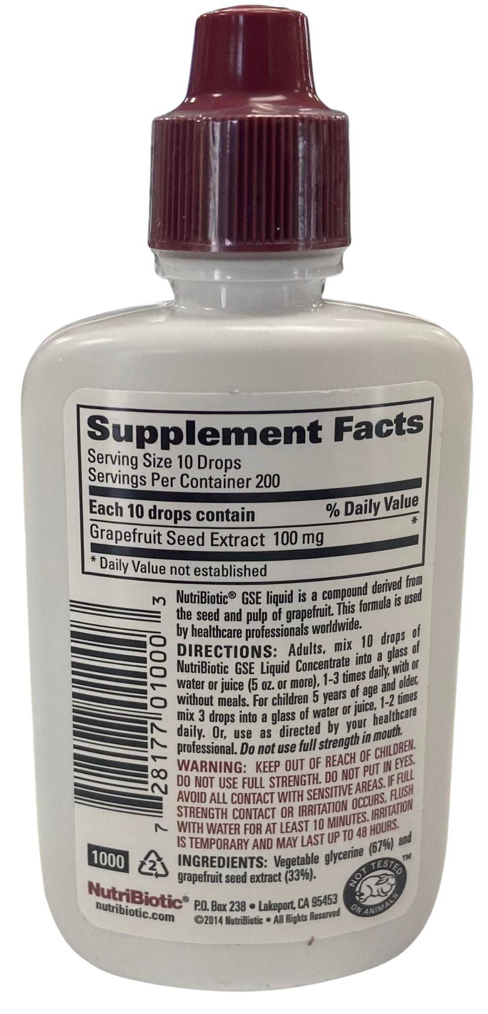 Grapefruit Seed Extract Liquid Concentrate, Vitamins & Supplements - Country Life Natural Foods