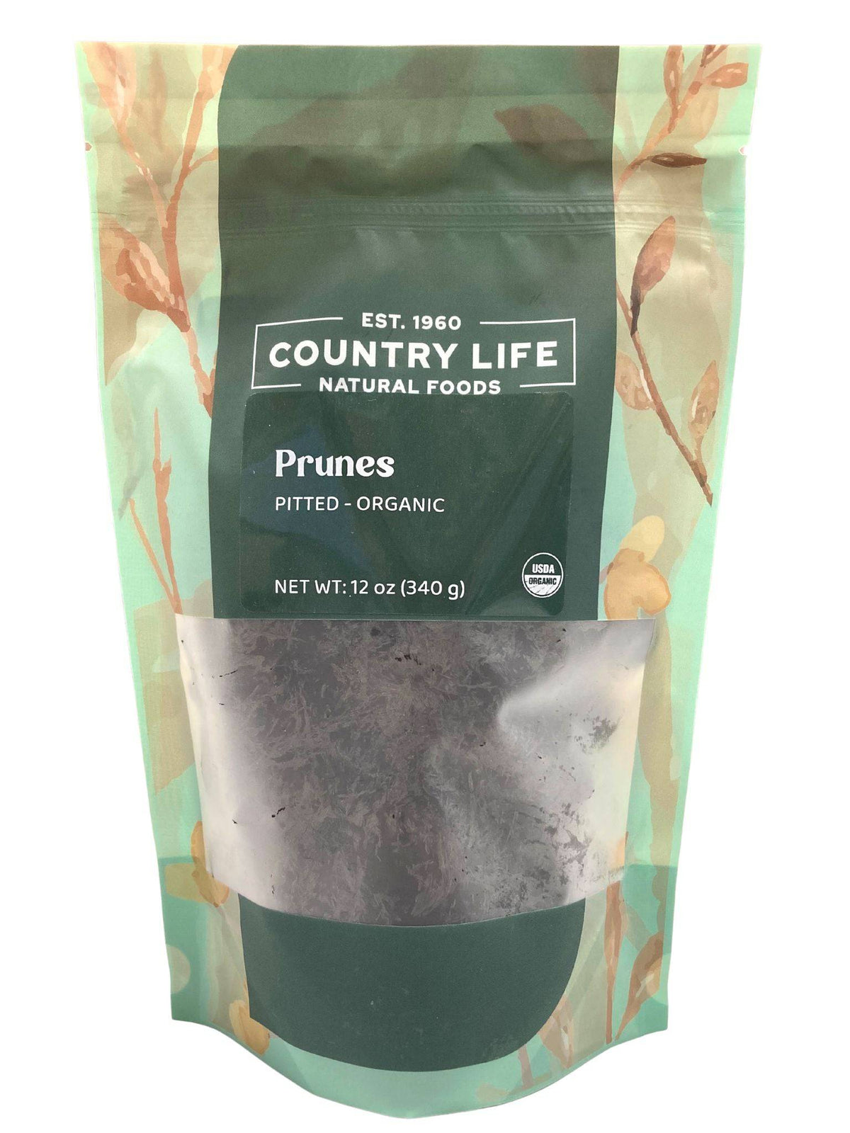 Prunes, Pitted, Organic, Dried Fruit - Country Life Natural Foods