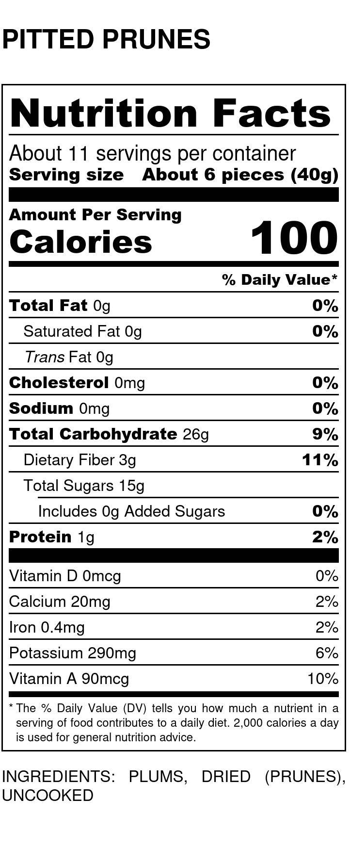 Prunes, Pitted, Organic, Dried Fruit - Country Life Natural Foods